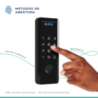 Fechadura Digital Elsys Senha e TAG Tecno ESF-DS4100V Preta Sobrepor