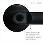 Fechadura Digital Embutir para Porta de Madeira Arouca 40mm Biometria Chave