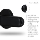 Maçaneta Digital Embutir para Porta de Madeira Arouca 55mm Biometria Chave