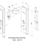 Fechadura Digital Fde-201 Rolete