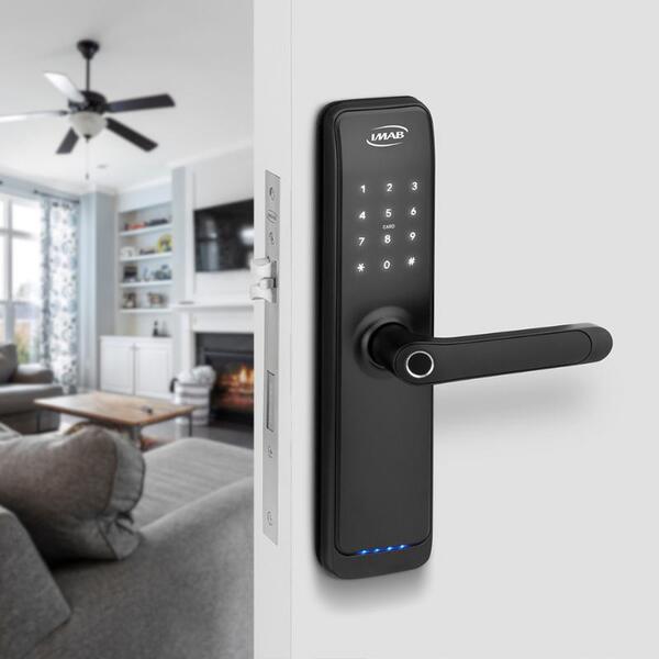 Fechadura Digital Geko Smart Em Alumínio Preto Imab