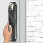 Fechadura Digital Intelbras FR 630 Embutir para Porta de Madeira  Chave Senha Cartão e Biometria