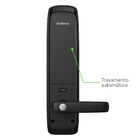 Fechadura Digital Intelbras Senha e Biometria, ibutton e Chave MFV7000 Preto Embutir