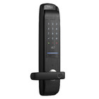 Fechadura Digital Intelbras Senha e Biometria, ibutton e Chave MFV7000 Preto Embutir