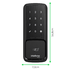 Fechadura Digital Intelbras Senha e iButton FV201 Preto Sobrepor