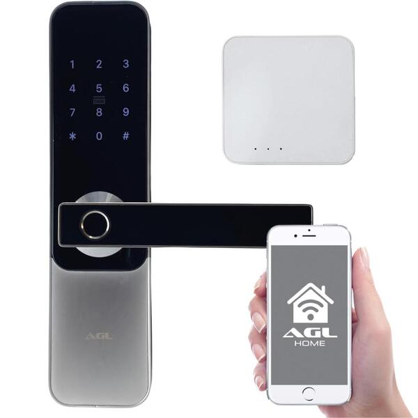 Fechadura Digital Inteligente Agl H30 Com Hub Wifi Aplicativo