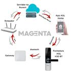 Fechadura Digital Inteligente Agl H30 Com Hub Wifi Aplicativo