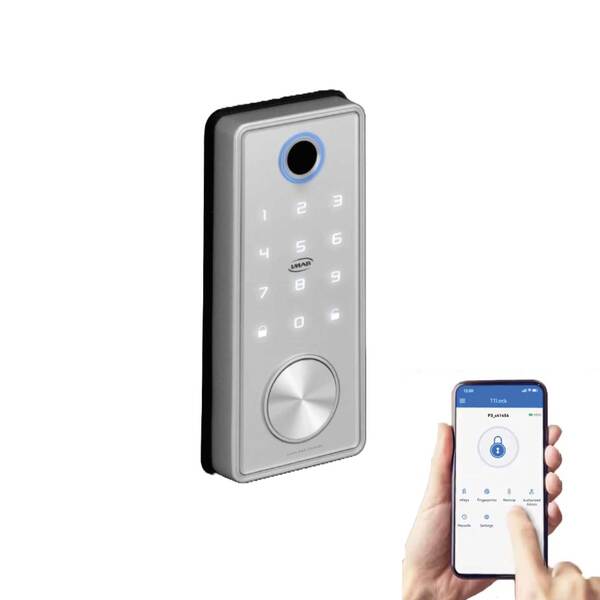 Fechadura Digital Inteligente Imab D120 Cor Prata Rolete