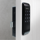 Fechadura Digital Papaiz Senha Smart Lock SL125 Preta de Sobrepor