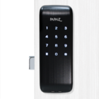Fechadura Digital Papaiz Senha Smart Lock SL125 Preta de Sobrepor