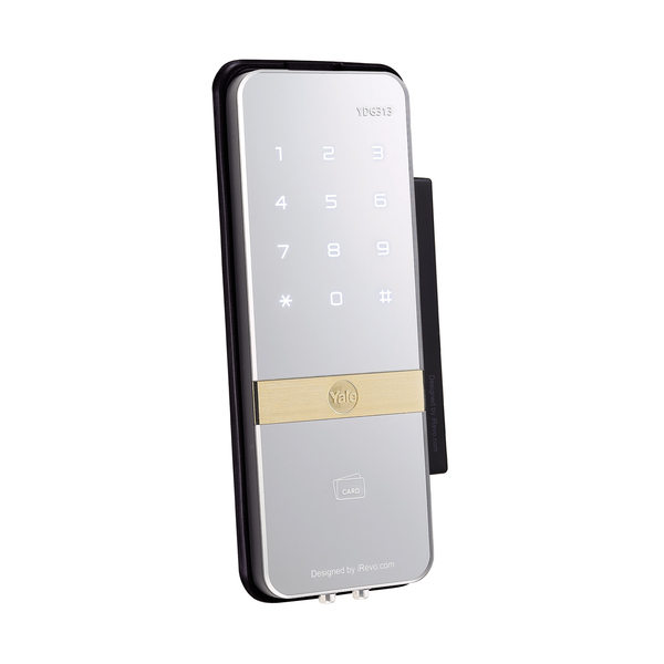 Fechadura Digital Para Vidro Porta Dupla Ydg 313 Yale