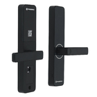 Fechadura Digital Primebras Senha Cartão Chave Miami Preta de Embutir