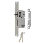 Fechadura Digital Primebras Senha Cartão Chave Miami Preta de Embutir