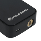 Fechadura Digital Primebras Senha Cartão Chave Miami Preta de Embutir