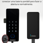 Fechadura Digital Primebras Sobrepor Senha P/ Porta De Vidro