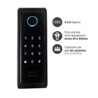 Fechadura Digital Sl140b Com Biometria De Sobrepor Preta Fosca