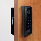 Fechadura Digital Sl140b Com Biometria De Sobrepor Preta Fosca