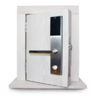 Fechadura Digital Unee Smart Card Inox Senha Cartão Esquerdo