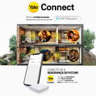 Fechadura Digital Yale Biometria, Cartão e Senha Reflecta BIO IP55 com Hub de Conectividade Prata de Sobrepor