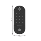 Fechadura Digital Yale com Biometria, Cartão, Senha, Chave, Wi-Fi e Bluetooth Acompanha Hub 97110000-0 Preta Embutir