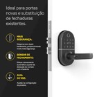 Fechadura Digital Yale Compact IP55 Preta de Embutir com Biometria, Senha, Cartão e Chave