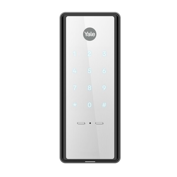 Fechadura Digital Yale Senha Reflecta Preta Espelhado de Sobrepor
