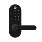 Fechadura Digital Yale YMC 420W IP55 Preta Fosca de Embutir com Biometria, Senha, Cartão e Chave