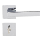 Fechadura para Porta do Banheiro Cromado 55mm Simples com Roseta Acqua Star Pado