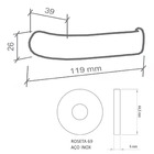 Fechadura Duna 2 Banheiro 55mm Cromado M0915z R0069 Bz1952 Im