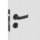 Fechadura Duna 3 Banheiro 40mm Preta Pp M09j5z R0069 Bz1300 I