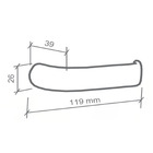 Fechadura Duna 3 Banheiro 40mm Preta Pp M09j5z R0069 Bz1300 I