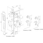 Fechadura Duna 3 Interna 40mm Cromado M09j5z R0069 Iz1300 Imab