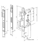 Fechadura Duna Banheiro 1300-40mm Antique Ouro Velho Imab Cj8