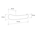 Fechadura Duna Externa 1300-40mm Antique Ouro Velho Imab Cj87
