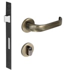 Fechadura Duna Externa 1300-40mm Antique Ouro Velho Imab Cj87