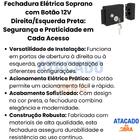 Fechadura Elétrica 12v Cilindro Bipartido Abertura Para Direi