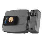 Fechadura Elétrica C90 Sobrepor Abertura para Dentro Cilindro Ajustável RFID Cinza HDL