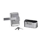 Fechadura Elétrica com Furo Natural Inox 12V para Porta Vidro 2 Folhas HDL