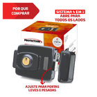 Fechadura Elétrica Dupla Reversível PT-710 Preta Protection