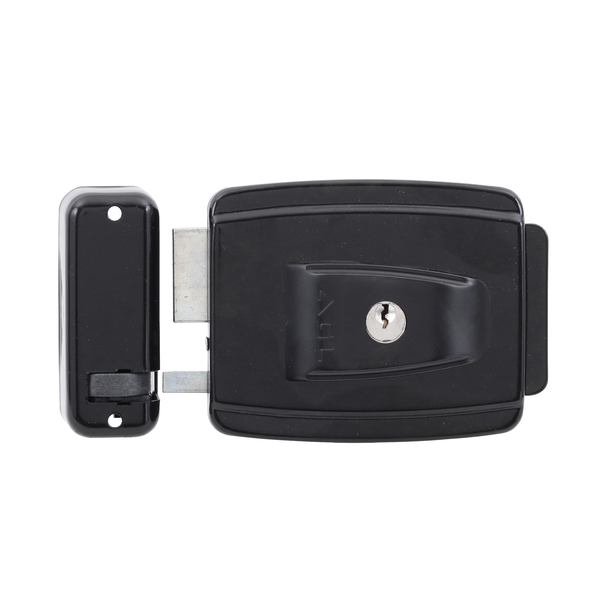 Fechadura Elétrica Mini Abertura Interna 12V Preto AGL