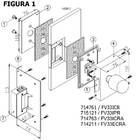 Fechadura Elétrica P/ Porta De Vidro 1 Folh/recorte Amelco -