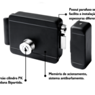 Fechadura Elétrica Soprano Preta 12v Chave Multiponto