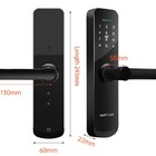 Fechadura Eletrônica Beluni Nero Senha E Cartão Bluetooth Sma