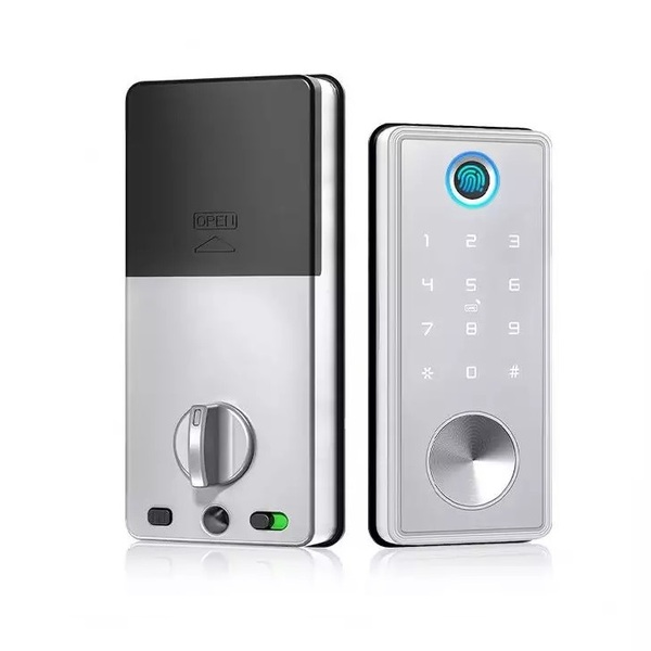 Fechadura Eletrônica Biométrica de Embutir Beluni Capri Pivot