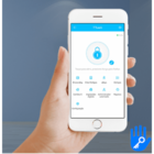 Fechadura Eletrônica Biométrica de Embutir Beluni Capri Pivot