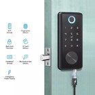 Fechadura Eletrônica Biométrica de Embutir Beluni Nero Pivota