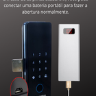 Fechadura Eletrônica Biométrica Primebras Atenas Madeira