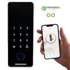 Fechadura Eletrônica Biométrica Primebras Athenas Madeira Tuya