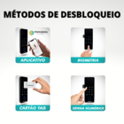 Fechadura Eletrônica Biométrica Primebras Athenas Madeira Tuya