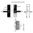 Fechadura Eletrônica Digital Agl H30a 3 Funções